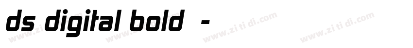 ds digital bold字体字体转换